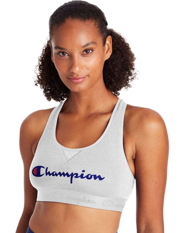 Champion The Authentic Script Logo Kadın Sporcu Sütyeni Beyaz ( YXDFJH519 )